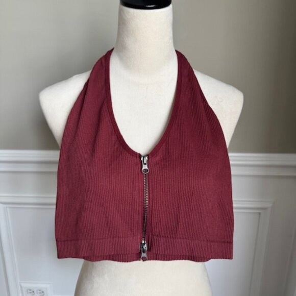 Urban Outfitters Jackie Seamless Zip-Up Halter Bra - Picture 3 of 5